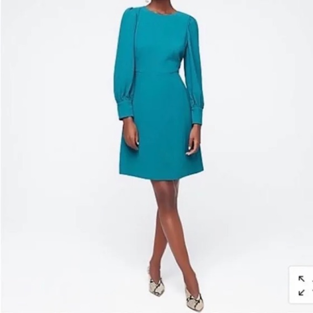 EUC J. Crew 365 Crepe Long-sleeve Dress